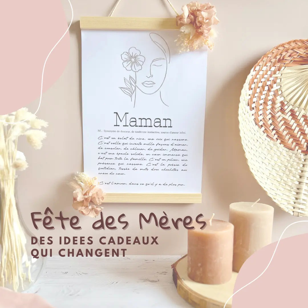 Cadeaux faits main Petit Polisson pour la Fête des Mères 2025 : créations originales, naturelles et personnalisées pour surprendre votre maman.