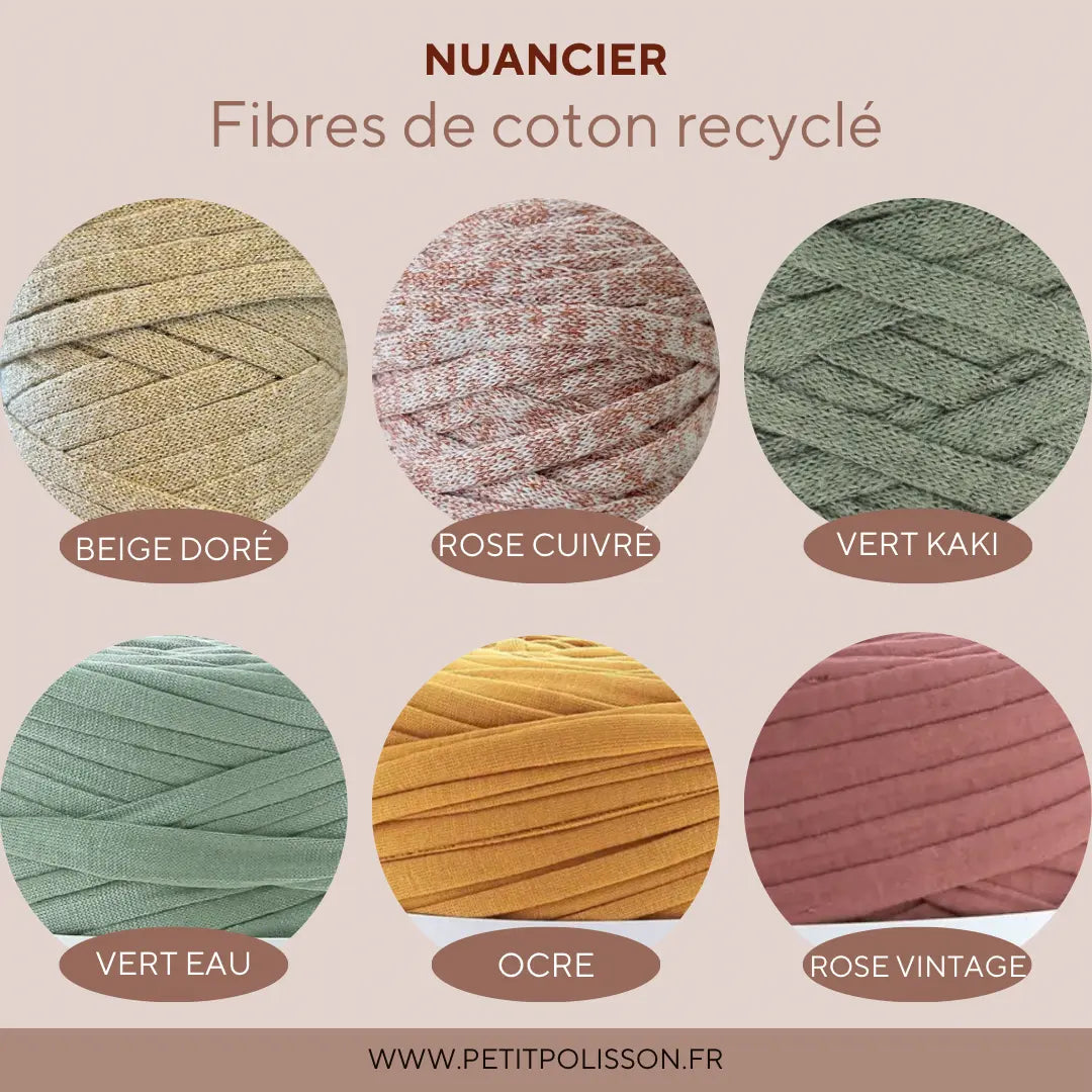 Nuancier de couleurs Petit Polisson avec des teintes naturelles pour personnaliser votre cadeau de naissance.