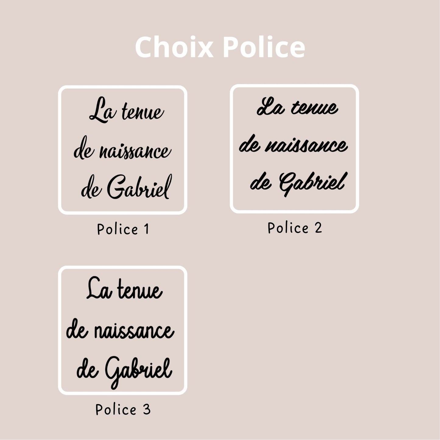 Pochon personnalisé - La tenue de naissance